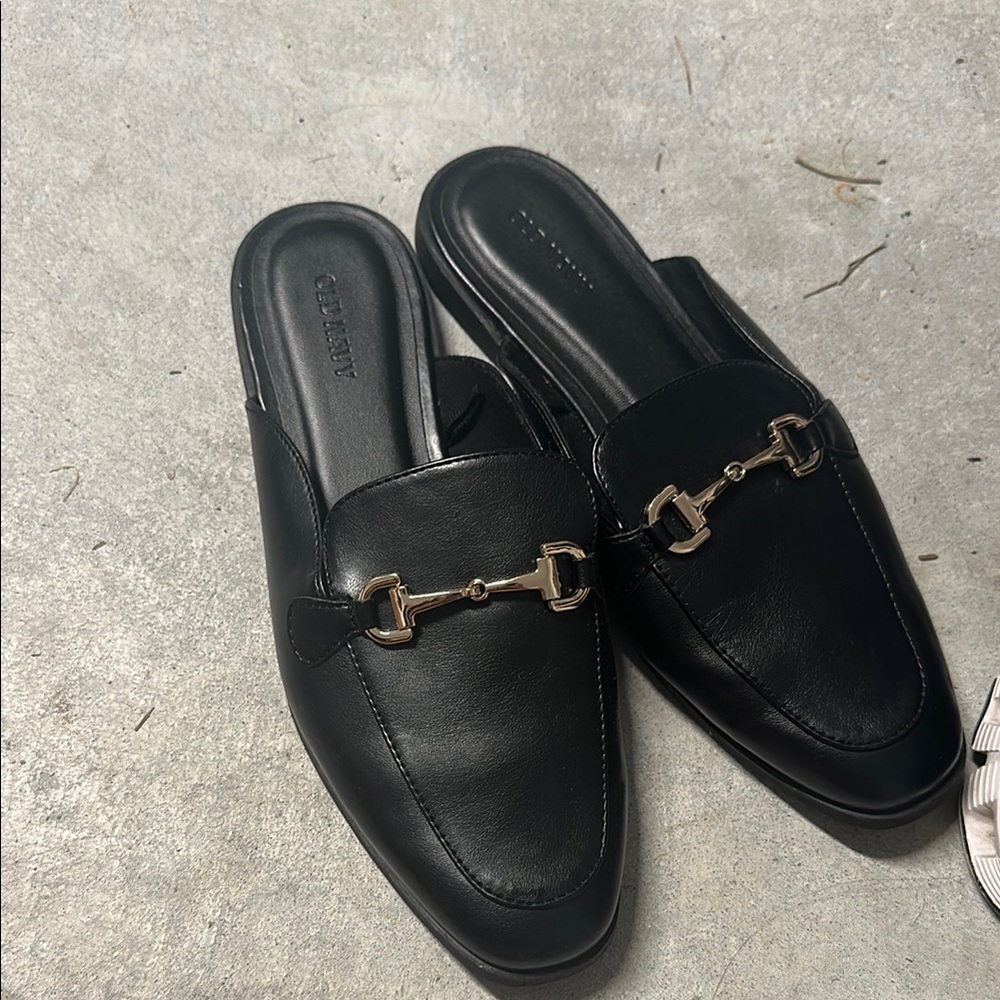Black Leather Loafers